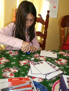 card making 2011 snowman card