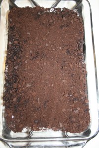 Chocolate wafer crumbs