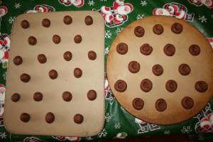 Thumbprints before baking