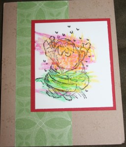 2008: The first year the girls helped with the cards