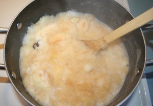 IMG_7922 Homemade applesauce, cooked.