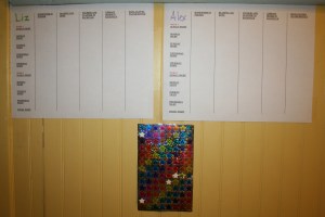 "Night before" check lists