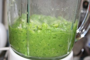 Although I used a blender for this, it was definitely more of a food processor recipe, and I didn't use ours!