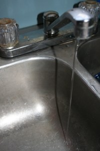 Keeping the water running kept the pipes from bursting, at least we think that's what kept the pipes from bursting.