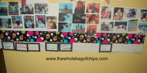 The first two weeks of August filled one whole wall of our time line. 