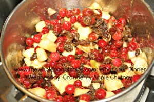 I love how the fresh fruit looks in the pan all together. The colors are so wintry and fresh!