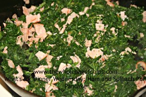 We filled our puff pancake with ham and spinach. What would you put in yours?