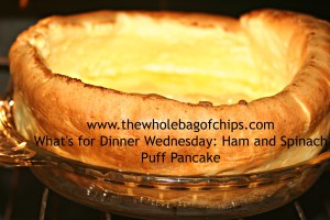 I love kitchen science. The kids' eyes pop when they see how big this rises in the oven.