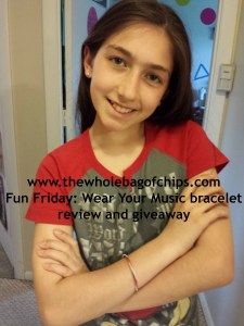 A perfect choice for my July baby, a red, white and blue bracelet!