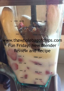 Frozen strawberries gave this smoothie a nice frozen consistency and the blender had no trouble with the frozen fruit.