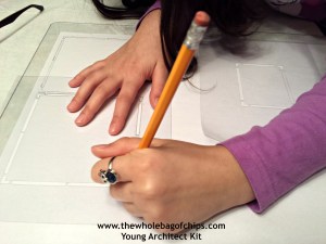 It was fascinating to watch the project go from its beginning stages of using stencils to outline the rooms to the more complex stages.