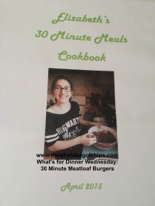 A new binder of recipes all ready to go. I even gave her a shopping list pad to stick inside the front pocket so she could choose her meals and tell us the ingredients needed, insuring that we'd have them on hand.