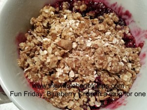 I loved this fruit crisp recipe from Rumble in the Kitchen!